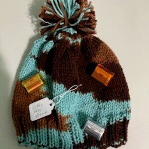 Handmade crochet hat with pompom